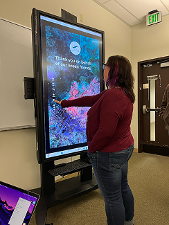 User testing session